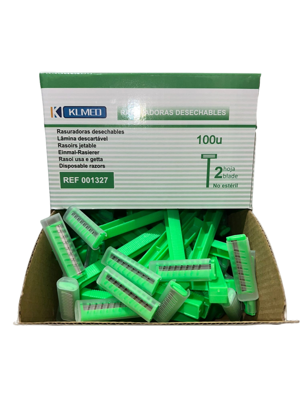 Rasuradoras Desechables Doble Hoja 100 uds